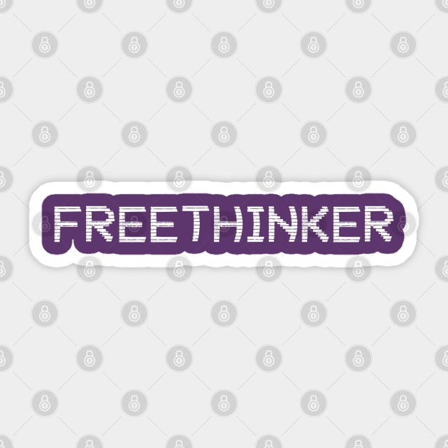 Freethinker Glitch Sticker by yayor